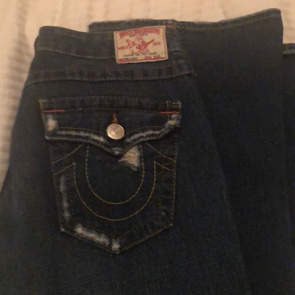 True Religion distressed jeans